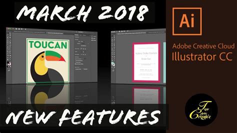 New Adobe Illustrator Cc March 2018 Features Youtube