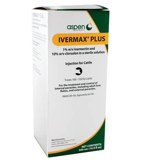 Aspen Ivermax Plus Injection 500ml Wilco Farm Stores