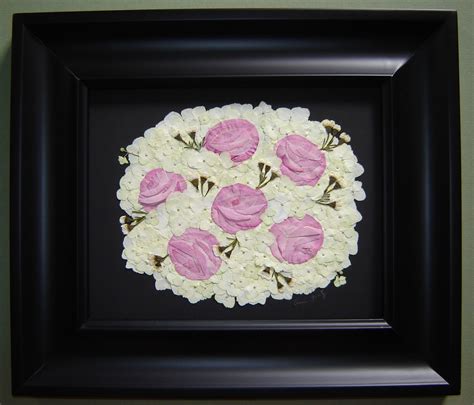 The heirloom bouquet is an exclusively developed, custom fine art print, crafted using distinct techniques that will preserve your bridal bouquet for generations to come. Pressed Garden: Bridal Bouquet Preservation of Roses and Hydrangea~