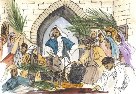 Barbara Mcgregor Art Triumphant Entry Into Jerusalem
