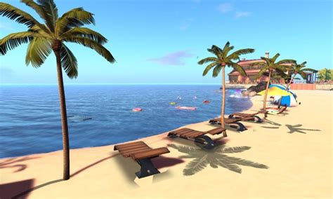 You can drop an egg from 4 feet on a life floor product and it won't crack! Peebo's Beach | Second Life