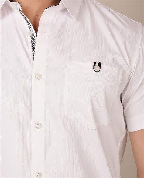 White Half Sleeve Shirt Foe Men 6 Kashvi Designs