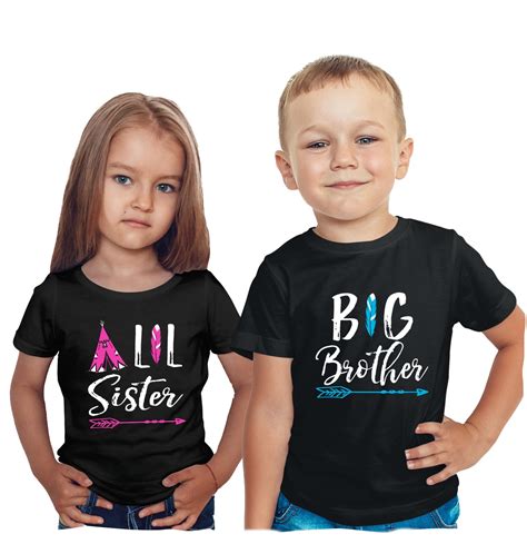 feisty and fabulous matching brother and sister outfits big brother little sister shirts