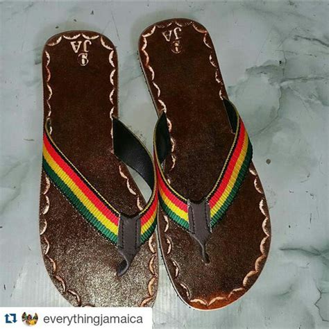 everything jamaica — jamaica and rasta color leather sandals