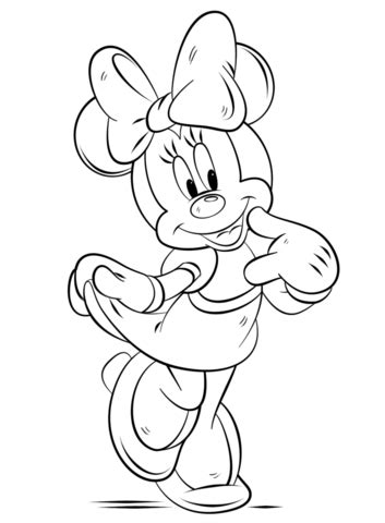 Partnered with www.crockettdoodles.com , our family network. Minnie Mouse coloring page from Minnie Mouse category ...