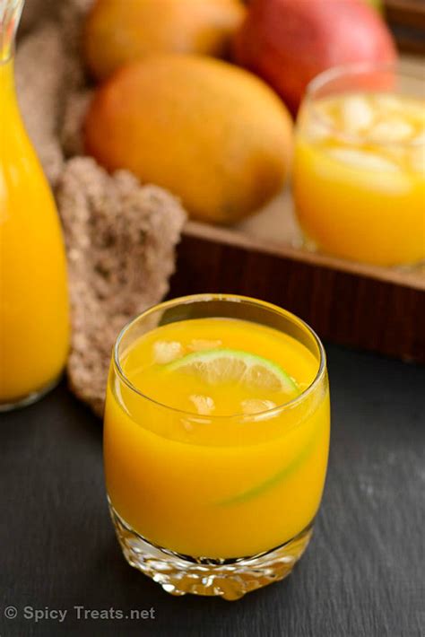 Spicy Treats Mango Mocktail Mango Lemon Soda Summer Mango Drink Recipe