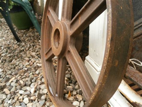 Antiques Atlas Six Spoke Cast Iron Wheel