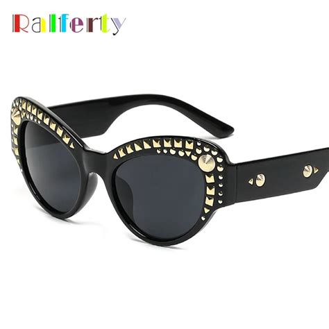 Buy Ralferty Vintage Punk Cat Eye Sunglasses Women