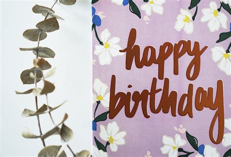 Happy Birthday Rose Gold Foil Card Birthday Card A2 Size Etsy Uk