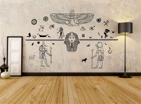 Ancient Egypt Decals Egyptian Art Wall Decal Gods Of Egyptian Art Egyptian Decorations
