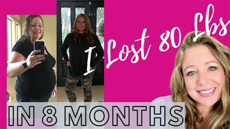How I Lost 80 Pounds Before And After Weight Loss Photos Youtube