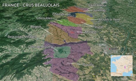 Map France Wine Regions Tenzing
