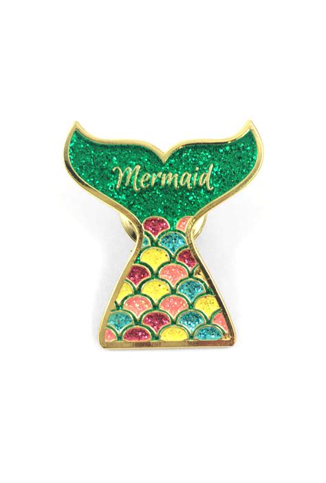 Lapel Pins Sirens Tale Mermaid Tail Lapel Pin Sincerely Sweet Boutique