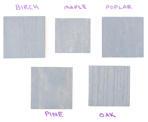 6 Grey Wood Stain Colors On 5 Different Wood Species Wood Stain