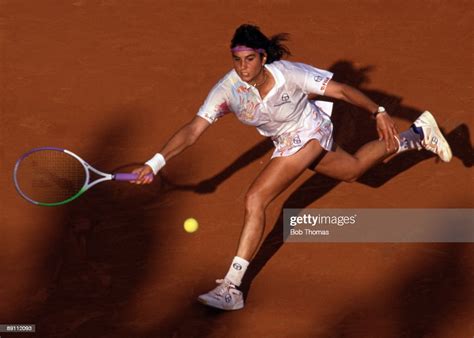 Argentine Tennis Player Gabriela Sabatini Pictured In Action News