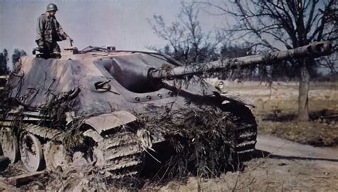 Jagdpanther From Spzjgabt 654 Color Photo World War Photos