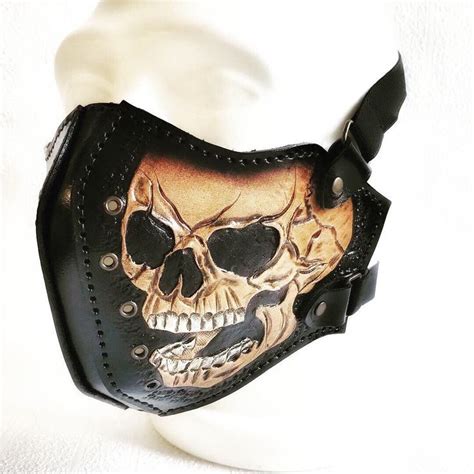 This Leather Biker Mask Is Especially Designed For Motorcycle Riders
