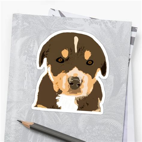 Dog Sticker By Drawingsbyjemma Redbubble Dog Stickers Dogs Dog