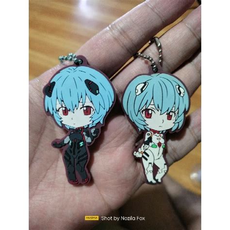 Official Evangelion Rubber Acrylic Strap Charm Keychain Shopee