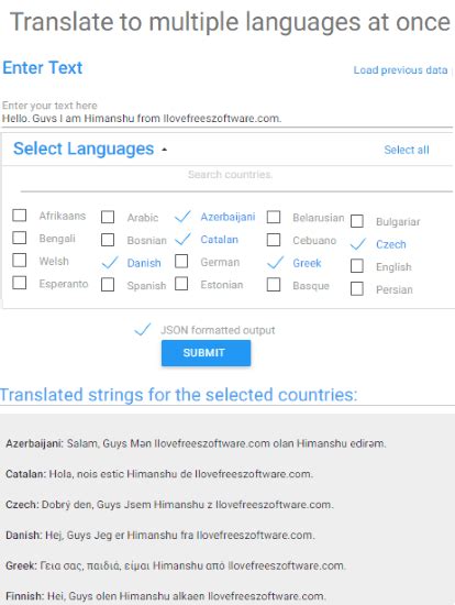 How To Translate Text Into Multiple Languages At Once
