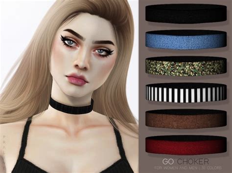 The Sims Resource Go Choker By Pralinesims Sims 4 Downloads