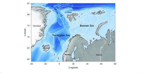 Overview Of The Norwegian And The Barents Seas Covered By The