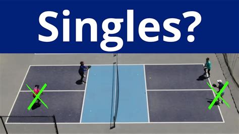 Pickleball Singles Not Sure How To Play Start With Skinny Singles