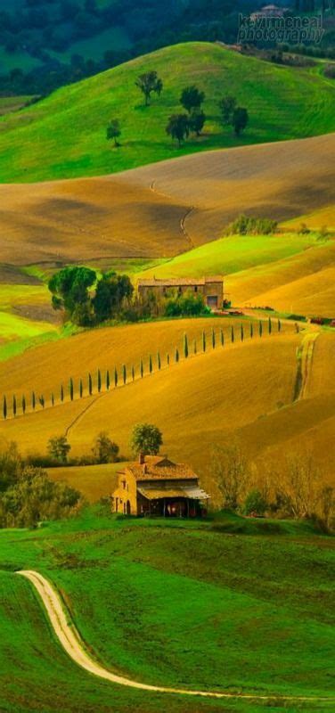Beautiful Landscape Photography Tuscany Rolling Hills In Autumn