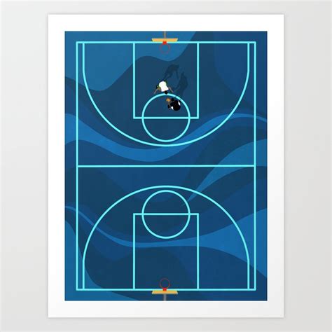 Blue Camouflage Street Basketball Court Art Print By From Above Society6