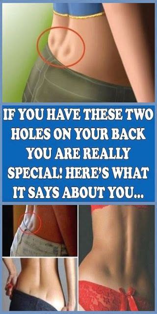 If You Have These Two Holes On The Back You Are Really Special Heres What It Says About You In