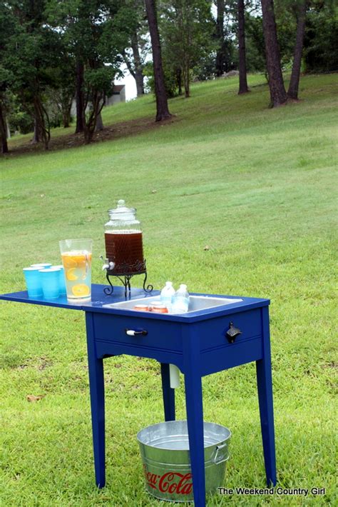 This helps you keep your project organized, and lets you. Remodelaholic | Make a Sewing Table Into a Drink Station