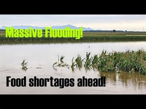 They are also being told by the federal government they will not receive subsidies for farming if they refuse to destroy their crops. Flooding! Food Shortages and High Prices coming soon ...