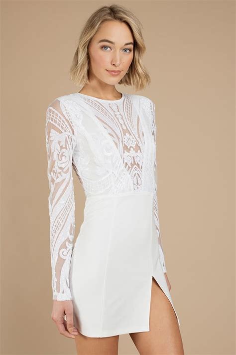 harlequin romance sequin bodycon dress in white bodycon dress long sleeve sequin dress