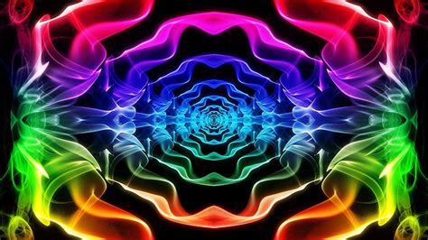 Abstract Smoke Psychedelic Color Spectrum Trippy Smoke Hd Wallpaper