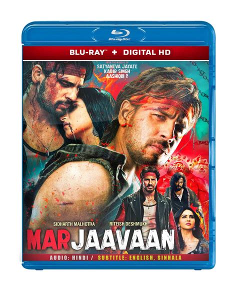 Marjaavaan Hindibollywood Movie Blu Ray Disk English Subtitle