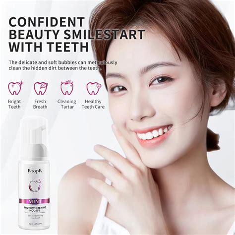 Cheap Rtopr Mint Teeth Whitening Mousse Dazzle White Teeth Clean Stains