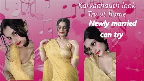 Karwachauth Saree Look Newly Married Can Try Karvachauth Couples💖💖newly Married Couples
