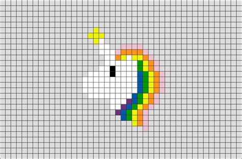 Unicorn Pixel Art Brik