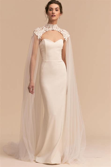 Bhldn Vincent Cape Preloved Wedding Dress Save 11