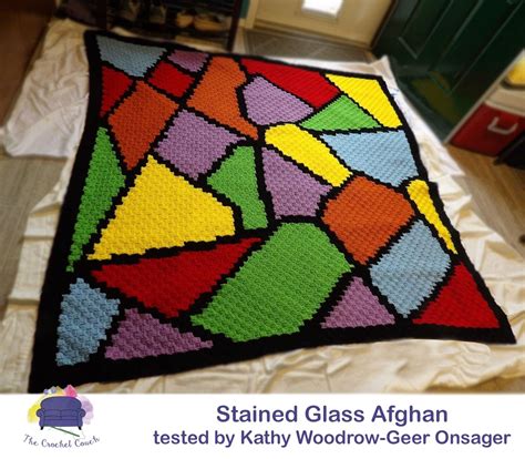 Stained Glass Afghan C2c Crochet Pattern