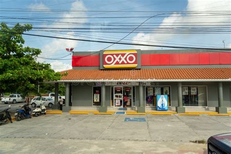 Cancun Mexico September 13 2021 Exterior Of Oxxo Store Mini Market