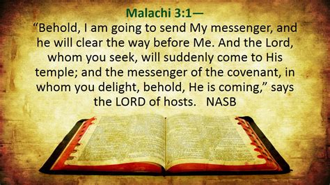 Verse Of The Day Malachi 31 Kjv Highland Park Baptist Church
