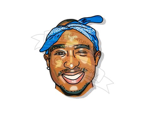 Sticker Tupac Shakur Etsy