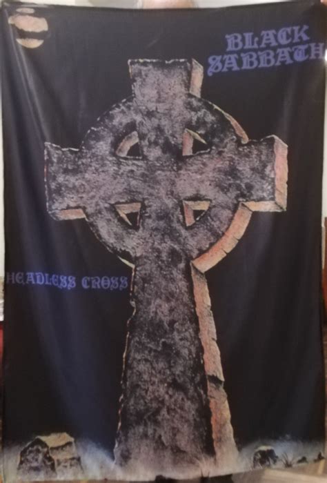 BLACK SABBATH Headless Cross FLAG CLOTH POSTER BANNER CD LP Ozzy