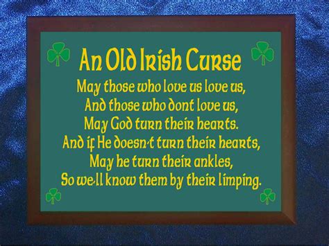 An Old Irish Curse Plaque