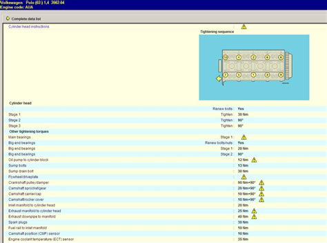 Vw Polo Torque Settings Qanda On Engine Torque For 14 And 16 Blm