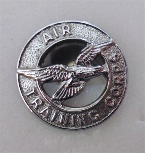 Air Training Corps Metal Buttonhole Badge Atc Aircraft Aviation Jr