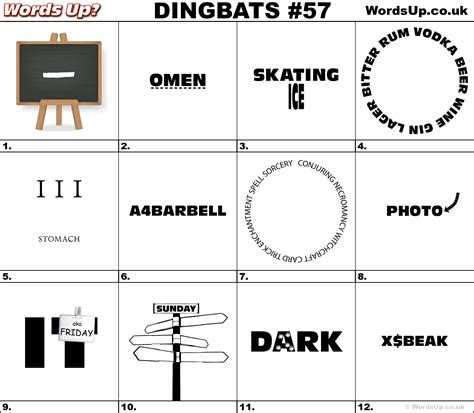 Dingbats With Answers For Kids Dingbats For Example You Can Revise