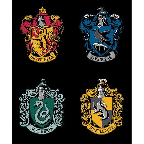 Harry Potter Hogwarts Crests Gryffindor Ravenclaw Hufflepuff