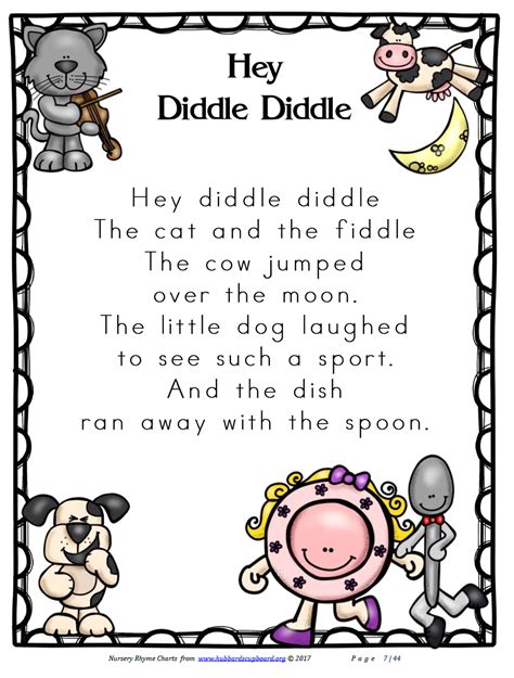 If you want more options to get specific words (prefix search, suffix search, syllable search, etc) try our rap rhyme generator. Nursery Rhyme Words & Artwork — Hubbard's Cupboard